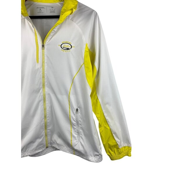 Antigua Womens Desert Dry Jacket M White & Yellow - Picture 3 of 6